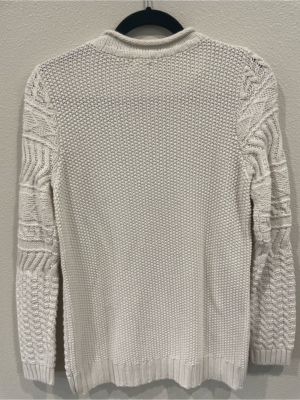 J. Crew Cream Cable-Knit Scoop Neck Sweater - Picture 8 of 9